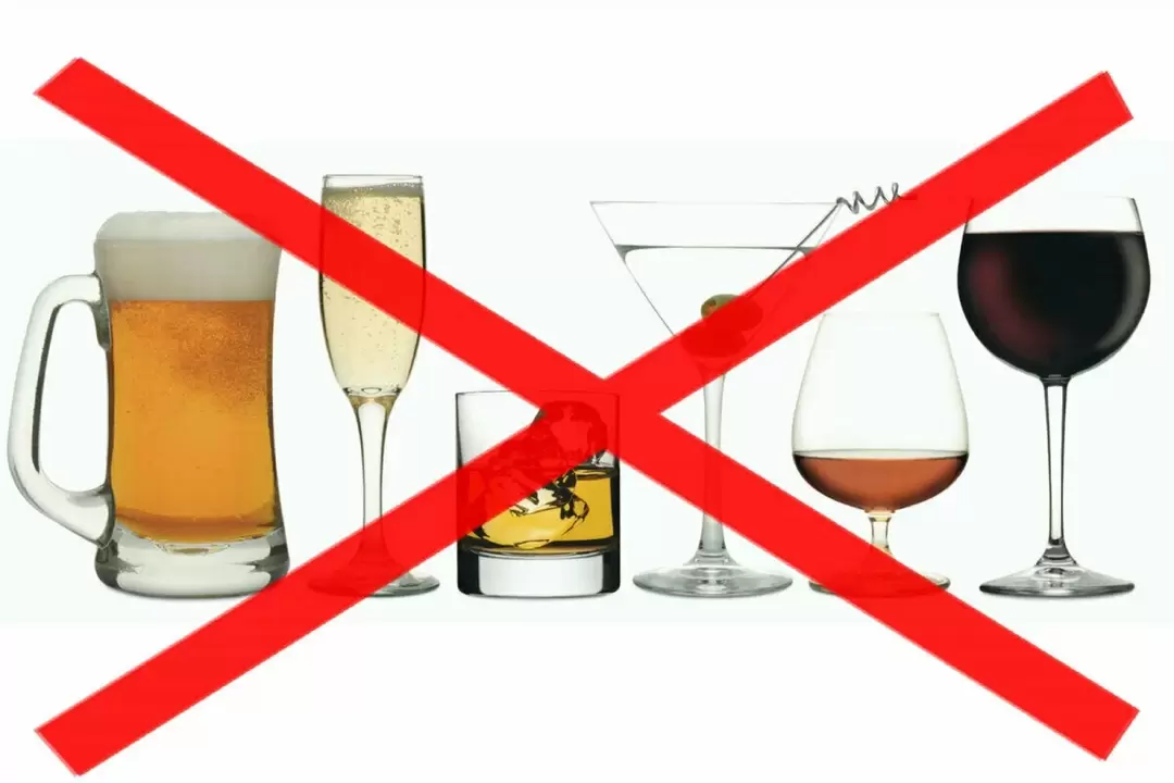 Verzichten Sie auf Alkohol